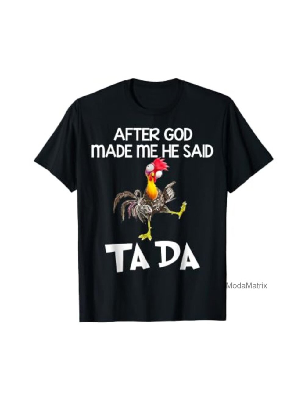 Funny Chicken Graphic T-Shirt Crew Neck Short Sleeve Casual Tee